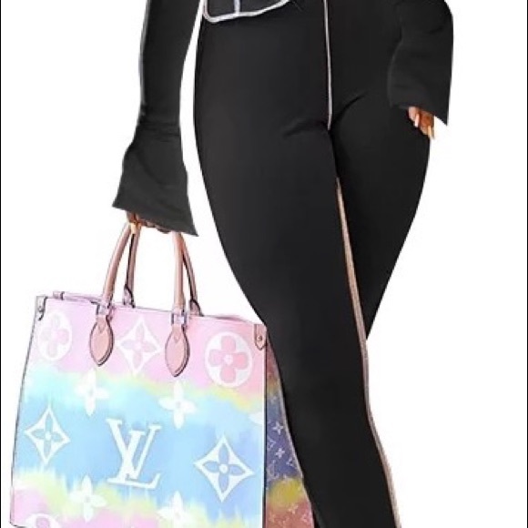 Two piece black leopard print set - Picture 3 of 10